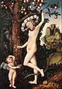 CRANACH, Lucas the Elder Cupid Complaining to Venus df oil on canvas